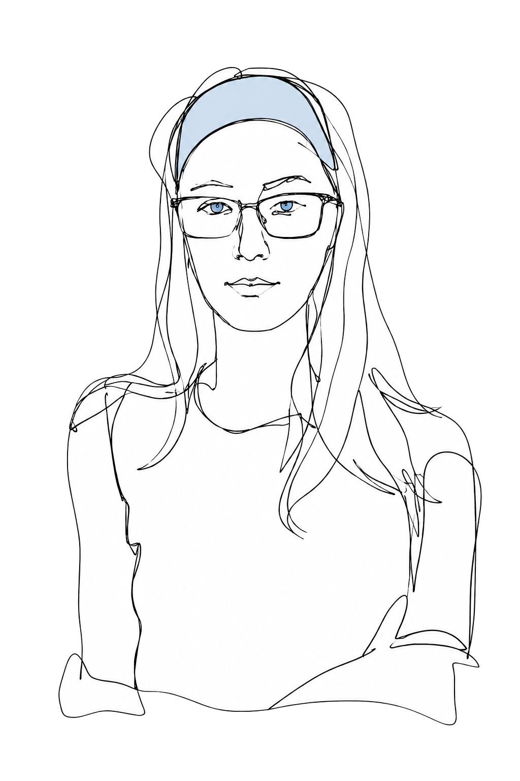 Illustrated portrait of Martina Colli Vignarelli